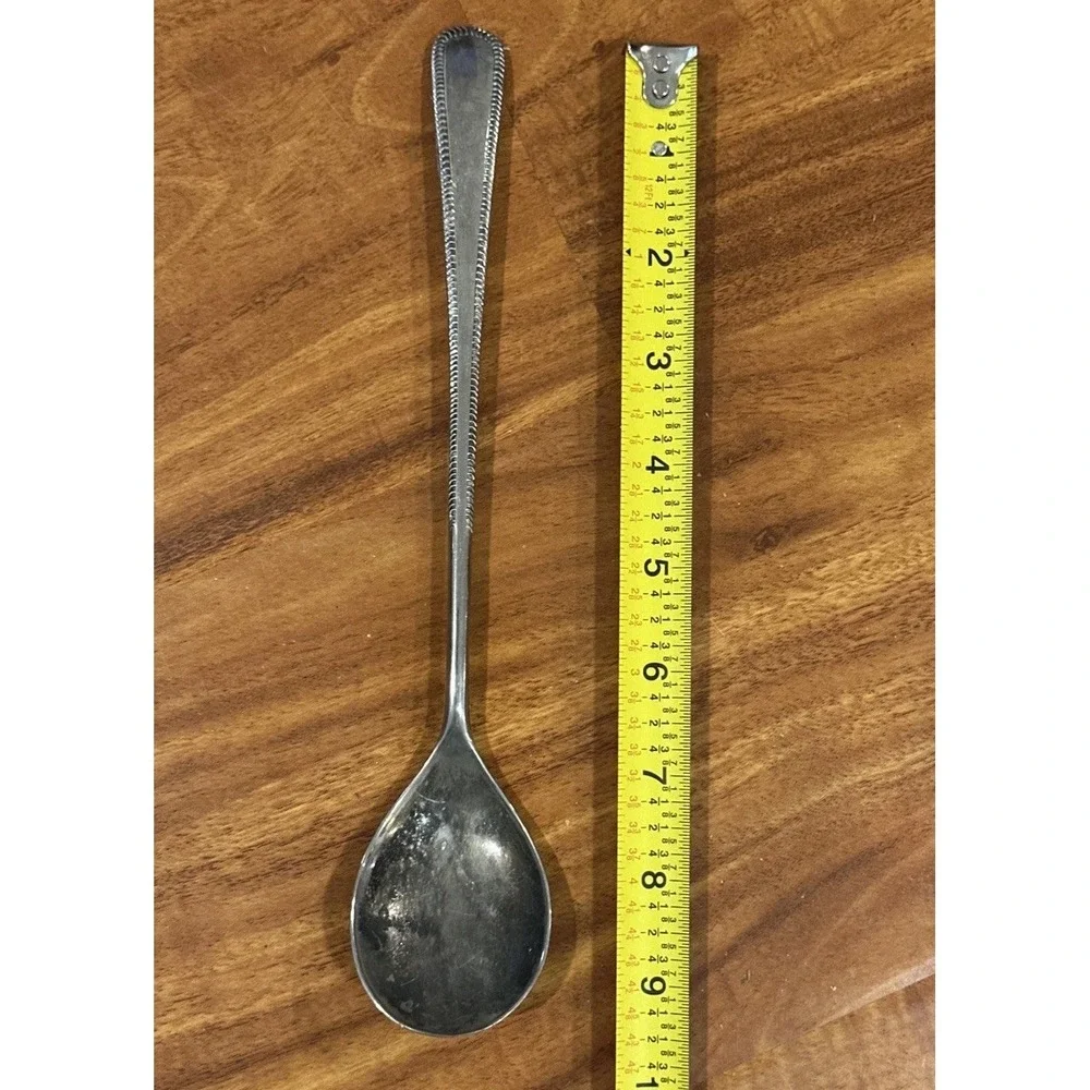 Vintage Silver Plated Salad‎ Serving Spoon 9